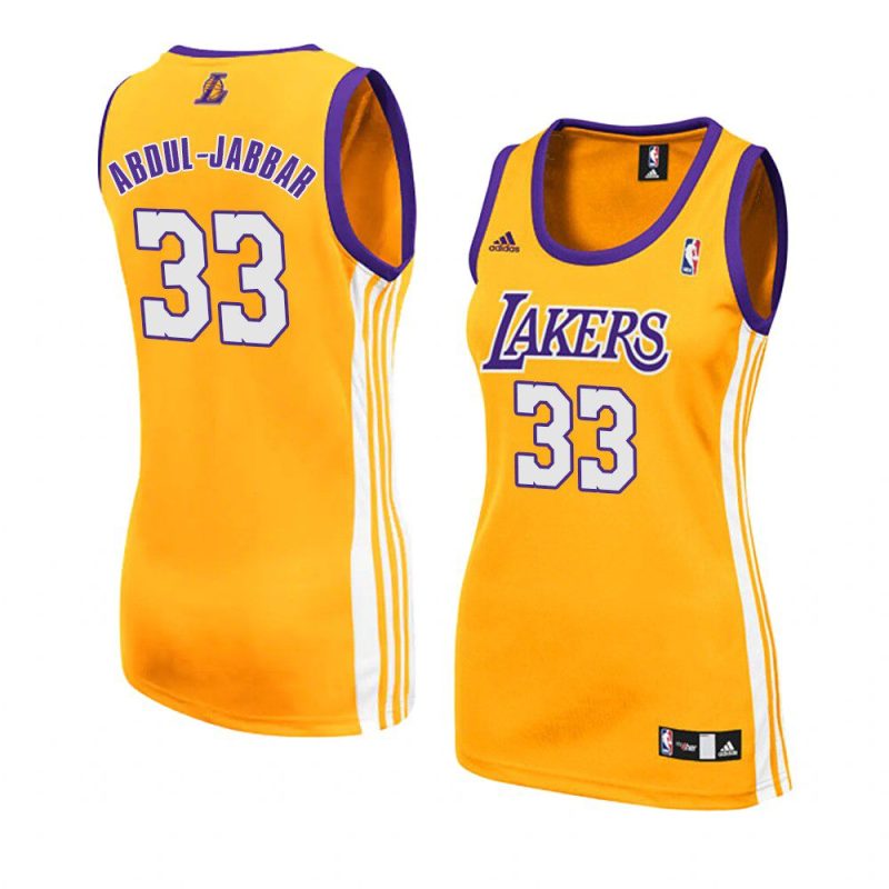 women's kareem abdul jabbar gold hardwood classics jersey